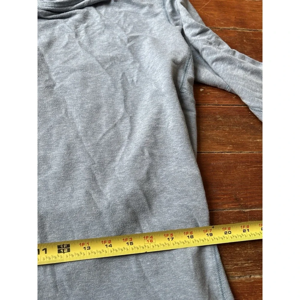 The‎ North Face Mens Long Sleeve T-Shirt Blue Logo Tee Size Medium
